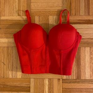 Push Up Bustier Club Party Crop Top Bra S Size